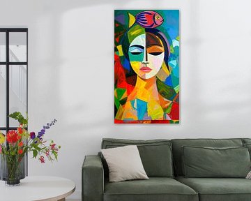 Femme abstraite moderne...