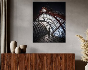 Op het dak van Antwerpen Centraal van Jeroen van Dam