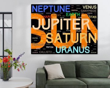 De Namen van het Zonnestelsel - versie 1: kleuren van Frans Blok