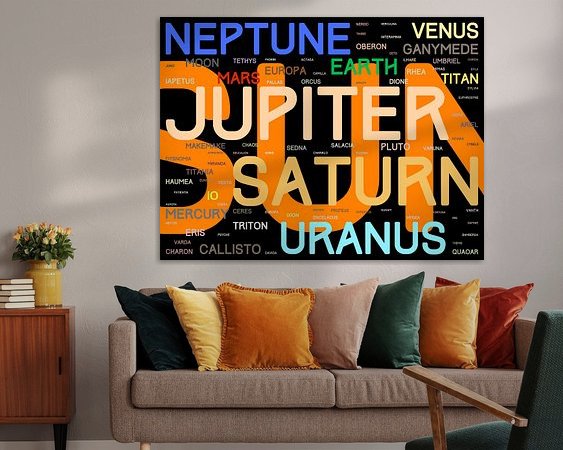 Example of the artwork in a room