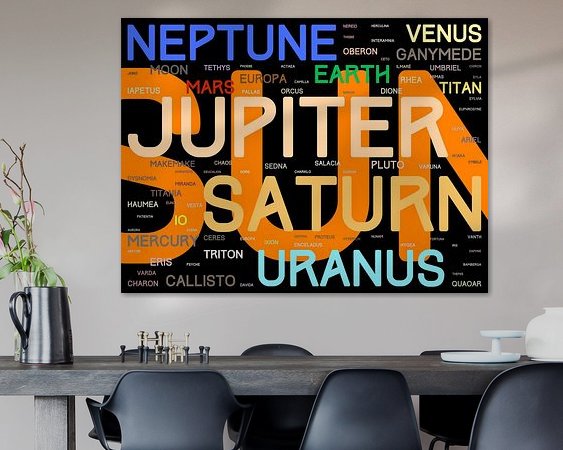 Example of the artwork in a room