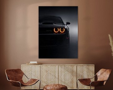 Dodge Challenger SRT Hellcat: Orange Eye Demon von John Dan