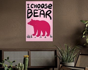 Je choisis l'ours, l'art du féminisme en rose sur Maryna Lahereva