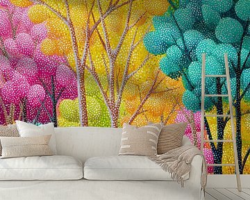 Colourful Trees | Color Splash by Flower Studio