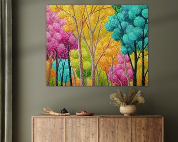 Kleurige Bomen | Color Splash van I ❤ Bloemen