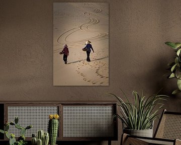 Traces dans le sable sur Thomas Junklewitz