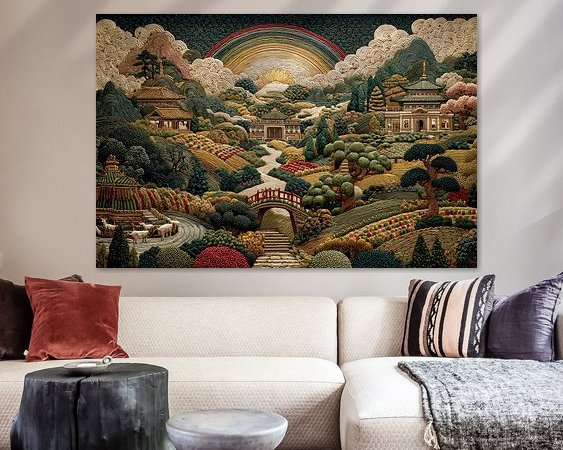 Example of the artwork in a room