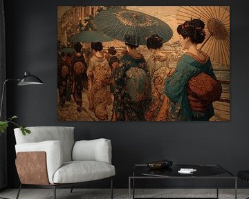 japanese colourful art by Egon Zitter