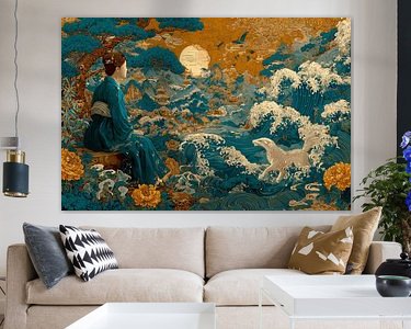 Example of the artwork in a room