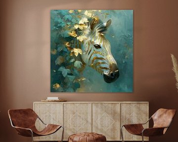 Goldenes Zebra von ARTemberaubend