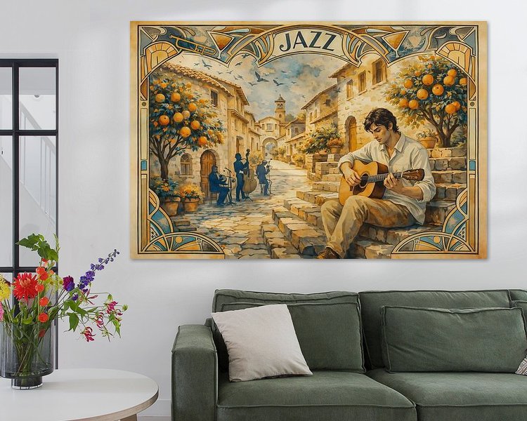 Example of the artwork in a room