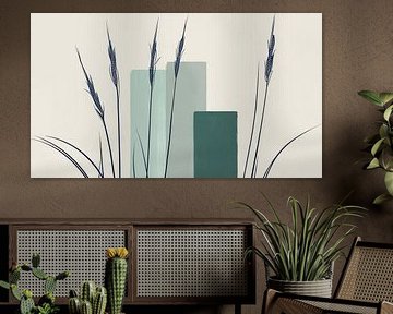 Abstract Japandi | Quiet Reed by Lightline