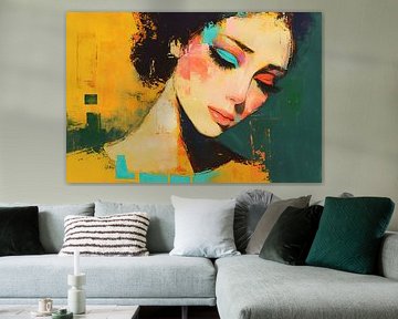 Femme avec maquillage | Femme avec couleur