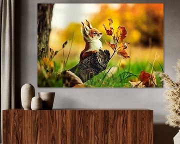 Schattige eekhoorn in de natuur van Imperial Art House