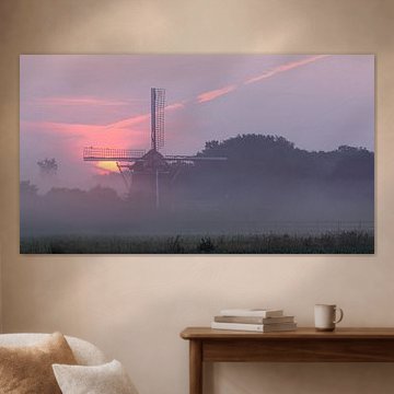 Mill during sunrise. by Hans Buls Photography