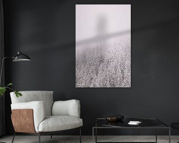 Dennen in de sneeuw van Marika Huisman fotografie