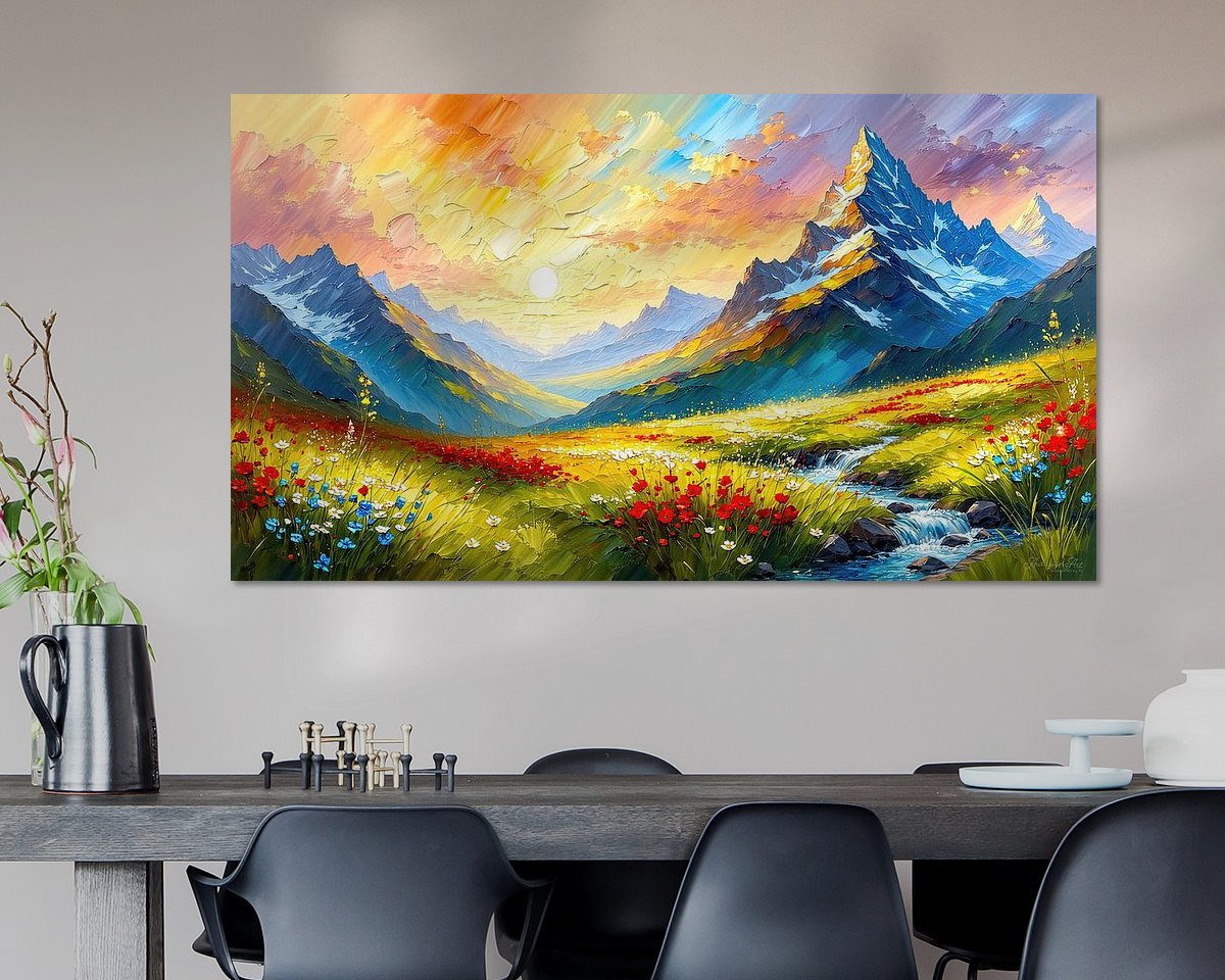 Example of the artwork in a room