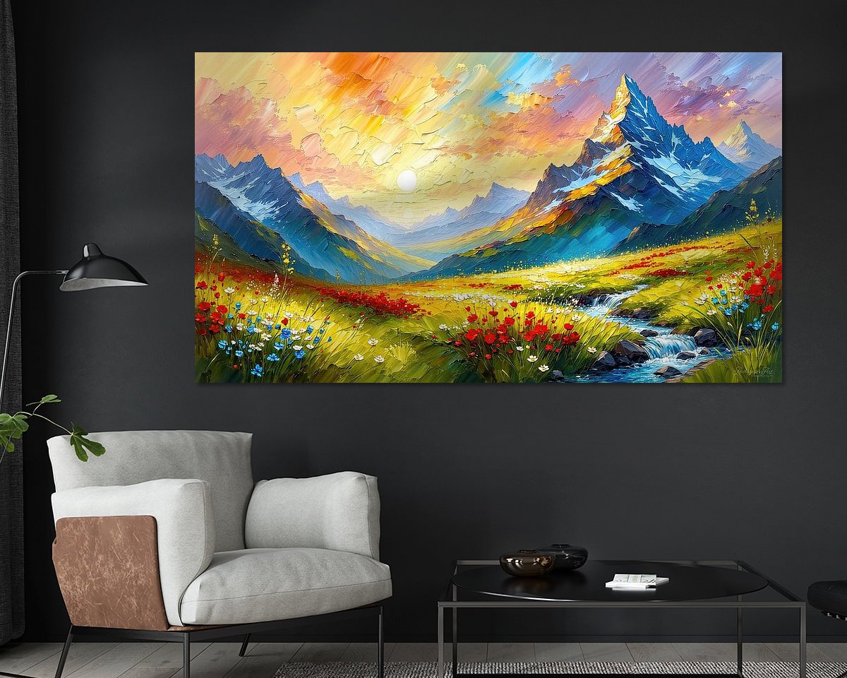 Example of the artwork in a room