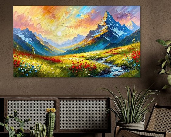 Example of the artwork in a room