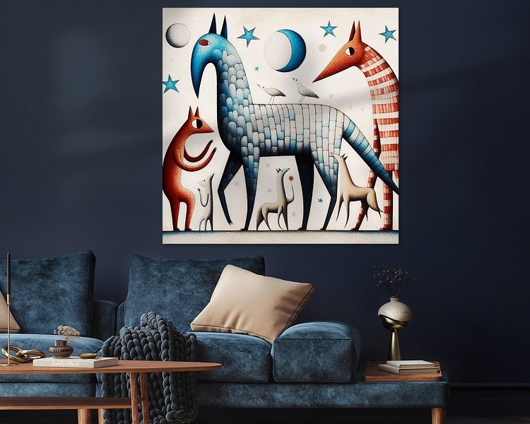 Example of the artwork in a room