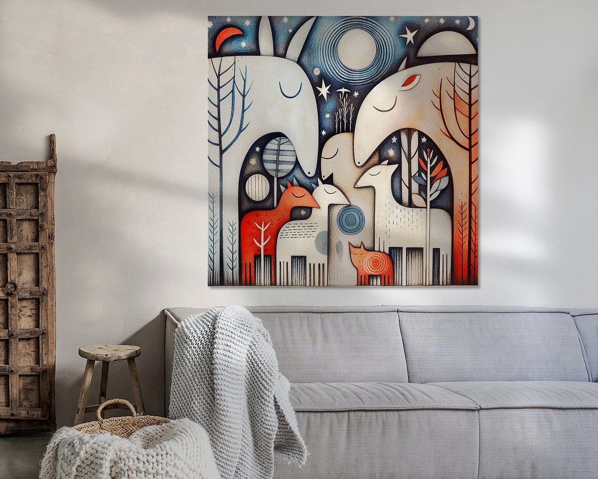 Example of the artwork in a room