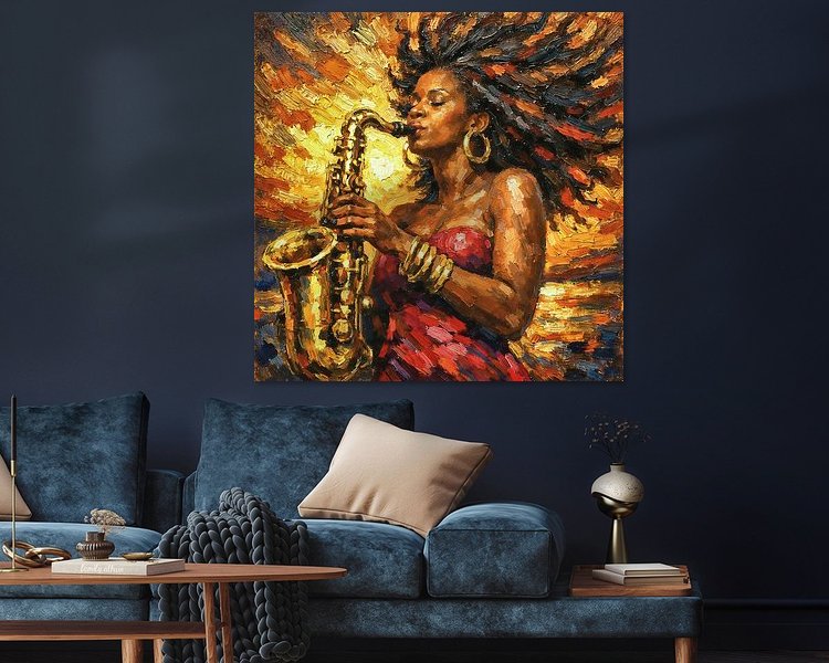 Example of the artwork in a room