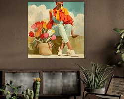 Example of the artwork in a room