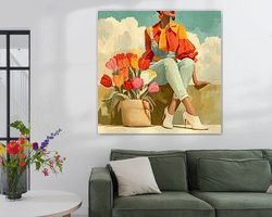 Example of the artwork in a room