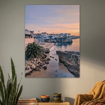 Matinée à Cascais avec lever de soleil rose sur l'Atlantique