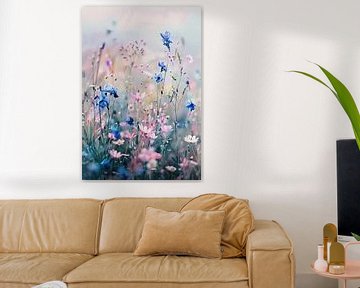 Vrolijk Bloemen Schilderij voor Tuin van I ❤ Bloemen