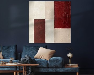 Abstract Rood | Calm Amidst Passion