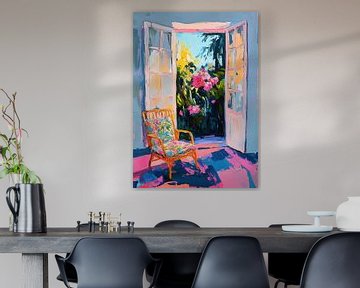 Bloementuin in de stijl van Matisse van Niklas Maximilian