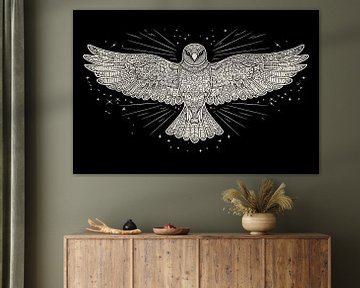 Falcon with outstretched wings by Imperial Art House