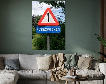 Wild boar road sign by Richard Wareham