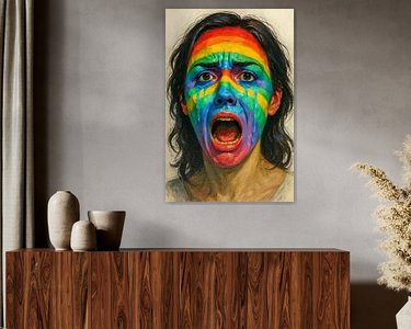 Example of the artwork in a room