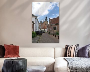Blick auf die Walburgiskerk vom Proosdijsteeg in Zutphen von Henk van Blijderveen