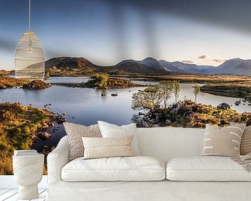 Avondlicht bij Lochan na h-Achlaise, Rannoch Moor