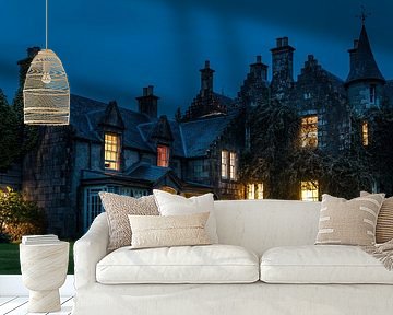 Ardanaiseig Castle Hotel in de avond, Kilchrenan