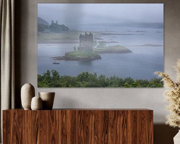 View to Castle Stalker at Loch Linnhe, Appin