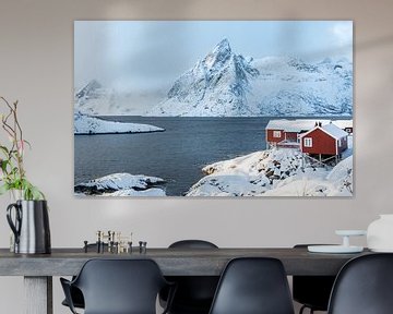 Huisjes in Hamnoy van Ageeth Groen