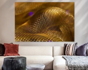 Gouden net in een spel van licht van Mixed media vector arts