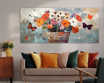 Bloemenschilderij van ARTEO Schilderijen