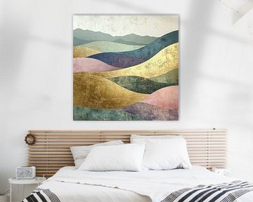 Whispers of the Valley van Abstract Schilderij