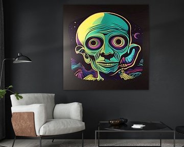 Gardien néon du monde de la pensée sur Vythryd Arts