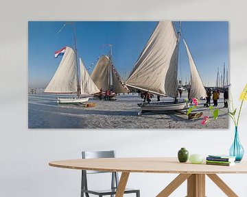 IJszeilen, Monnickendam, , Noord-Holland, Nederland van Rene van der Meer