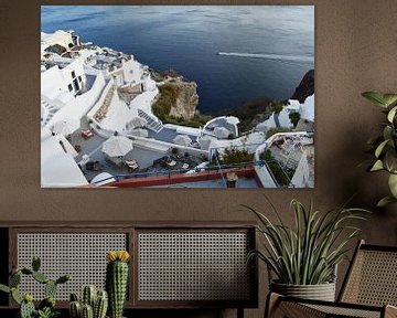 Santorini caldera vulkaan van haroulita