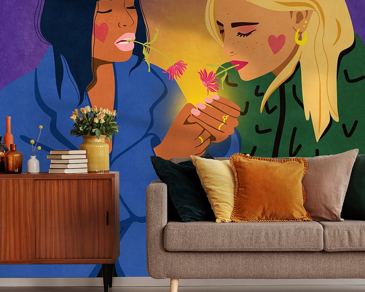 Example of the artwork in a room