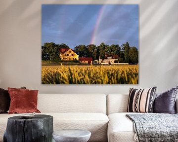 Boerderij onder de Dubbele Regenboog van Alle Kuperus