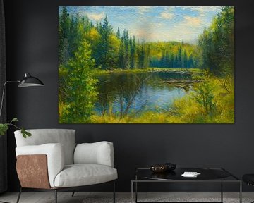 Schilderij van een Canadees landschap van Johannes
