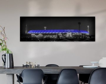 Feyenoord Stadion 25 (Zw/w) van John Ouwens